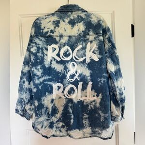 Elan Tie-Dye Rock & Roll Denim Jacket 🎸🤘🏼